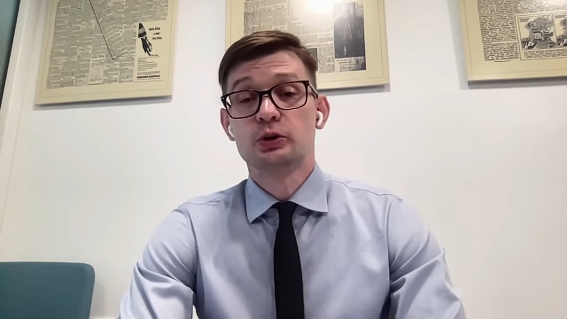 Vitaliy Syzov speaking during the interview